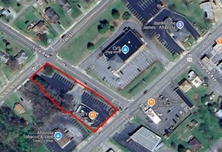 1040 Main St, Altavista, VA - AERIAL  map view