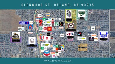1703 Glenwood st, Delano, CA - Aerial map view - Image1