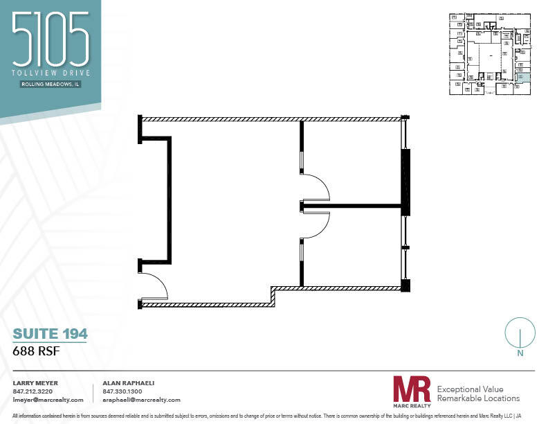 5105 Tollview Dr, Rolling Meadows, IL for lease Floor Plan- Image 1 of 1