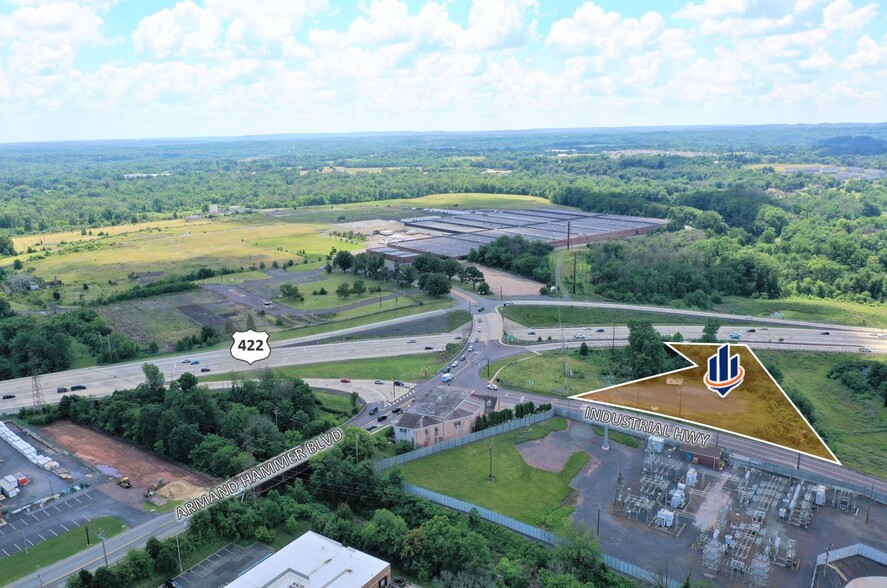 Lots 7 & 13 Industrial Hwy, Pottstown, PA for sale - Aerial - Image 3 of 5