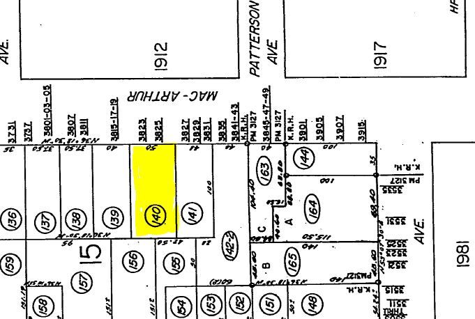 3823-3825 Macarthur Blvd, Oakland, CA for lease - Plat Map - Image 3 of 3