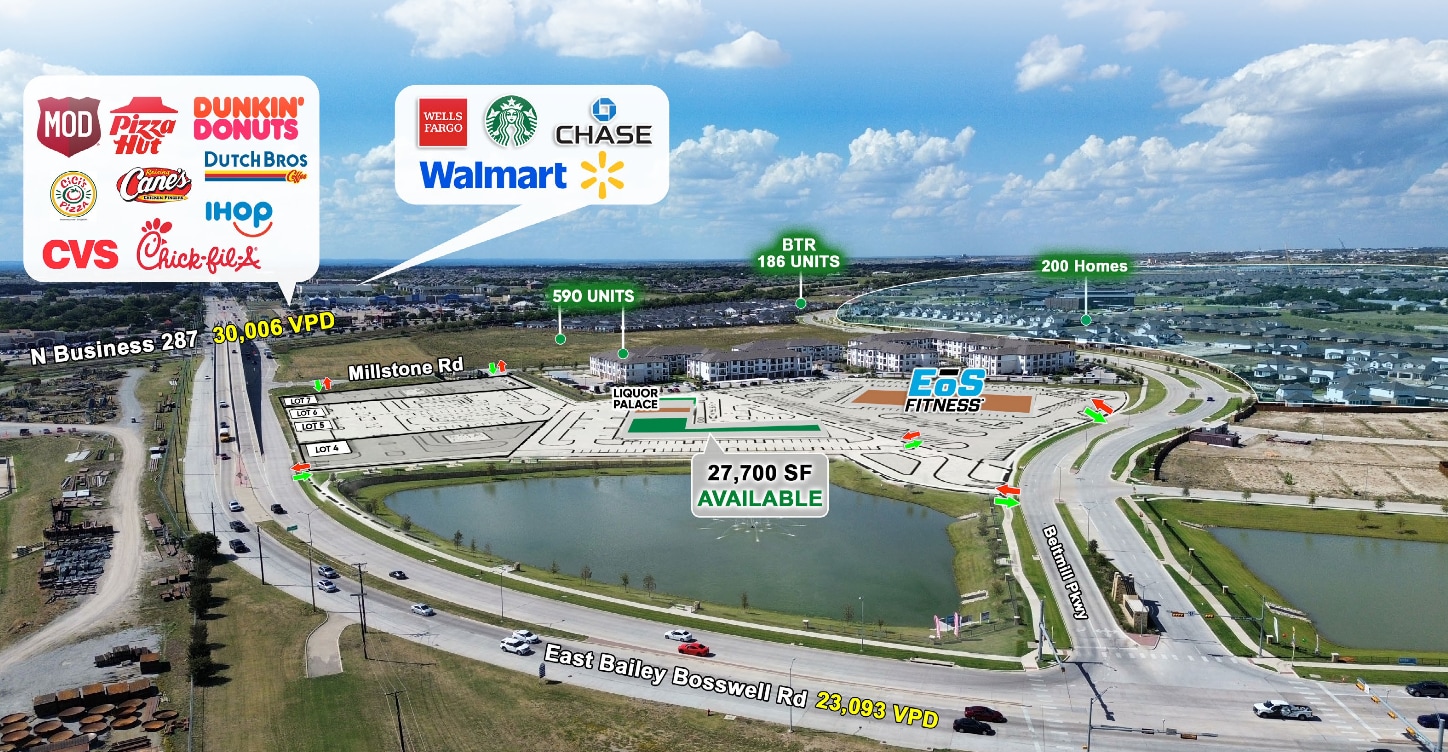 NEC E Bailey Boswell Rd & Millstone rd, Saginaw, TX for lease Building Photo- Image 1 of 4