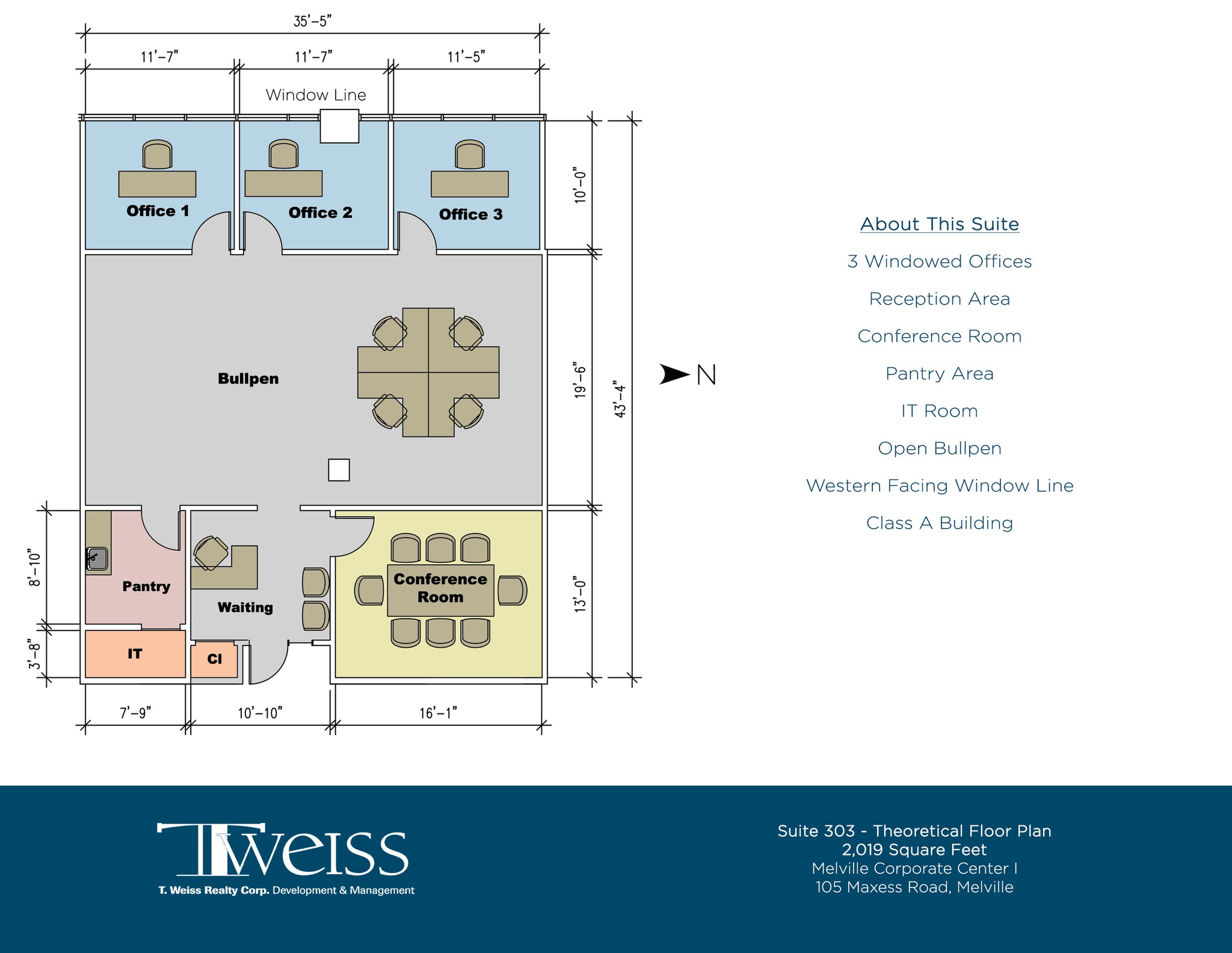 105 Maxess Rd, Melville, NY for lease Floor Plan- Image 1 of 2