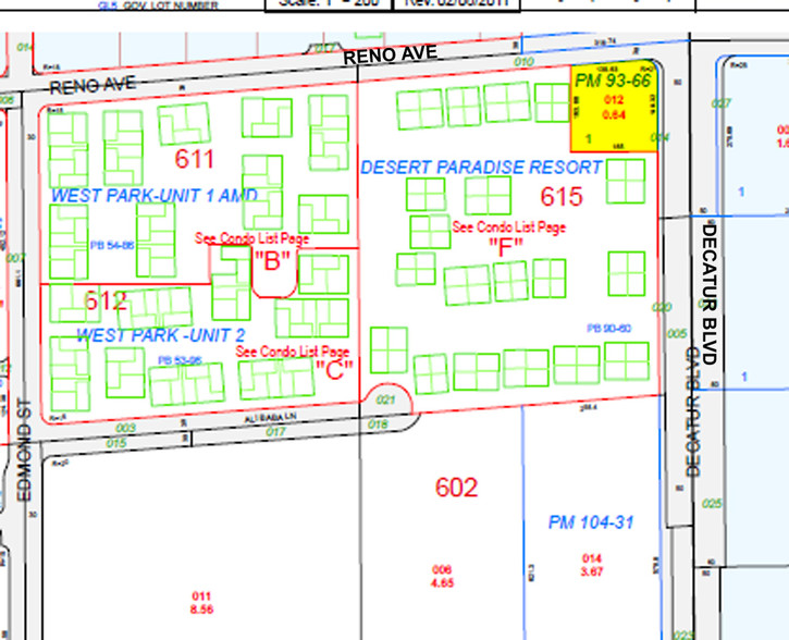 5115 S Decatur Blvd, Las Vegas, NV for sale - Plat Map - Image 1 of 1