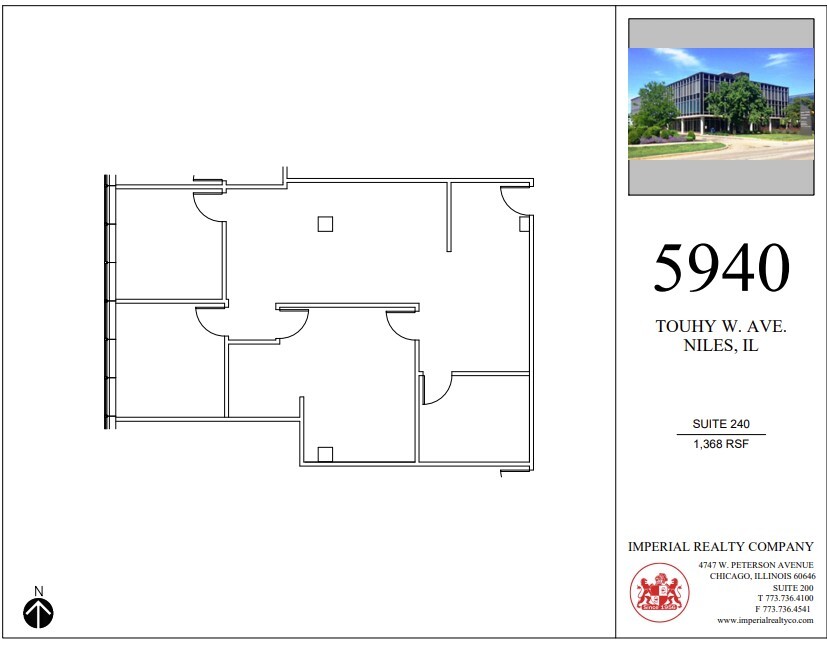 5940 W Touhy Ave, Niles, IL for lease Floor Plan- Image 1 of 6