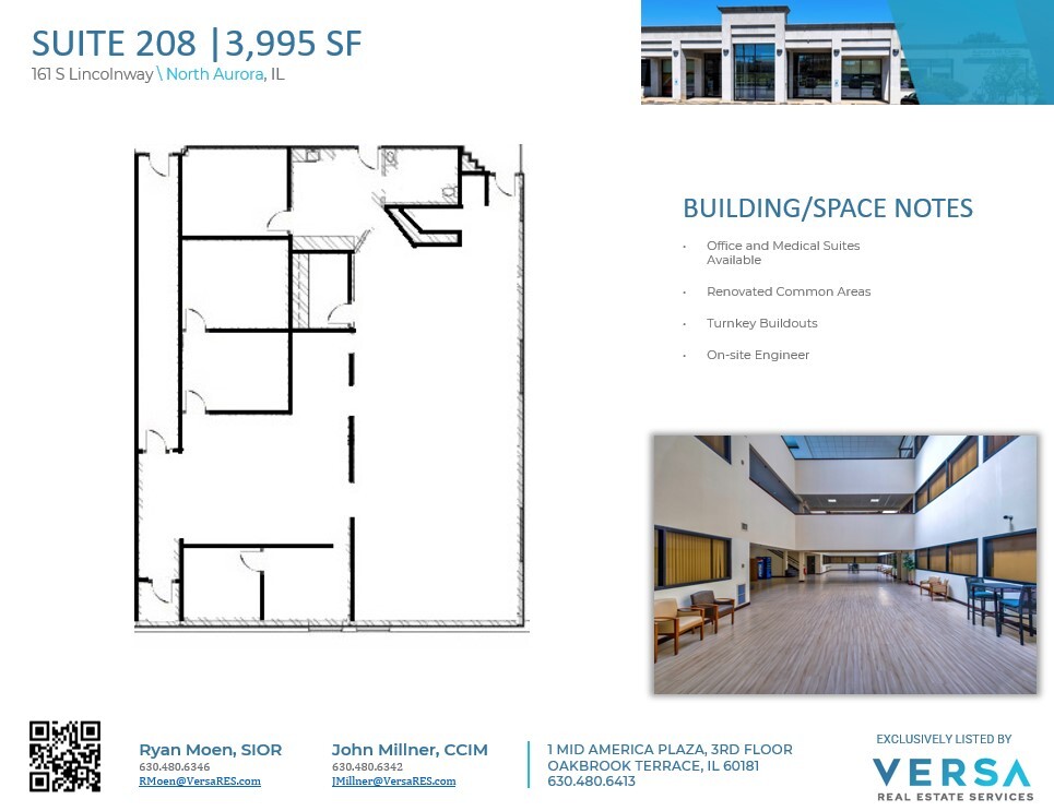 161 S Lincolnway, North Aurora, IL for lease Floor Plan- Image 1 of 2