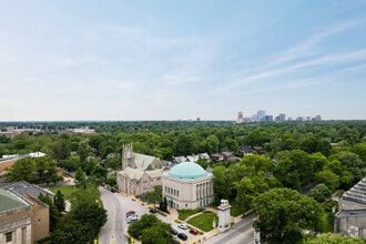 6900 Delmar Blvd, University City, MO - AERIAL  map view