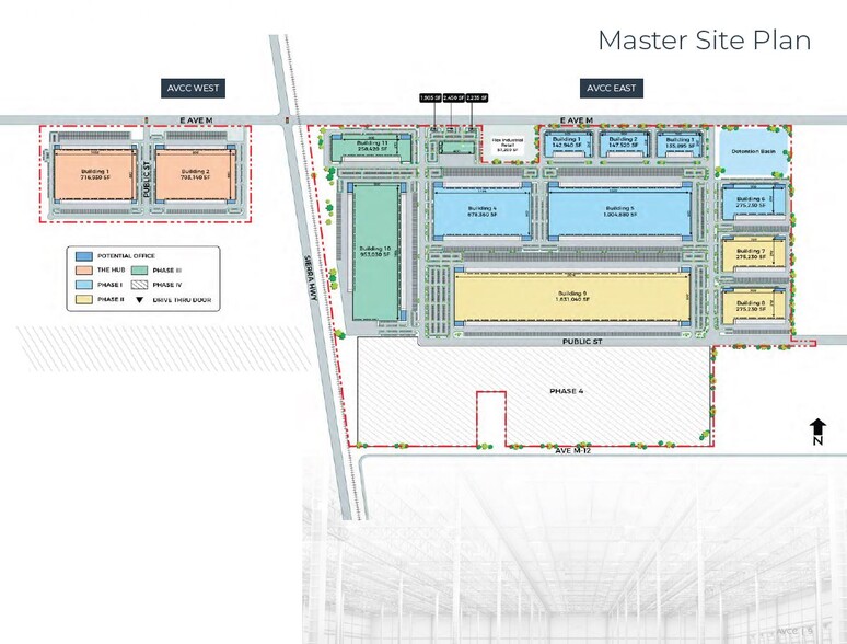 W Avenue M, Lancaster, CA for lease - Site Plan - Image 2 of 3