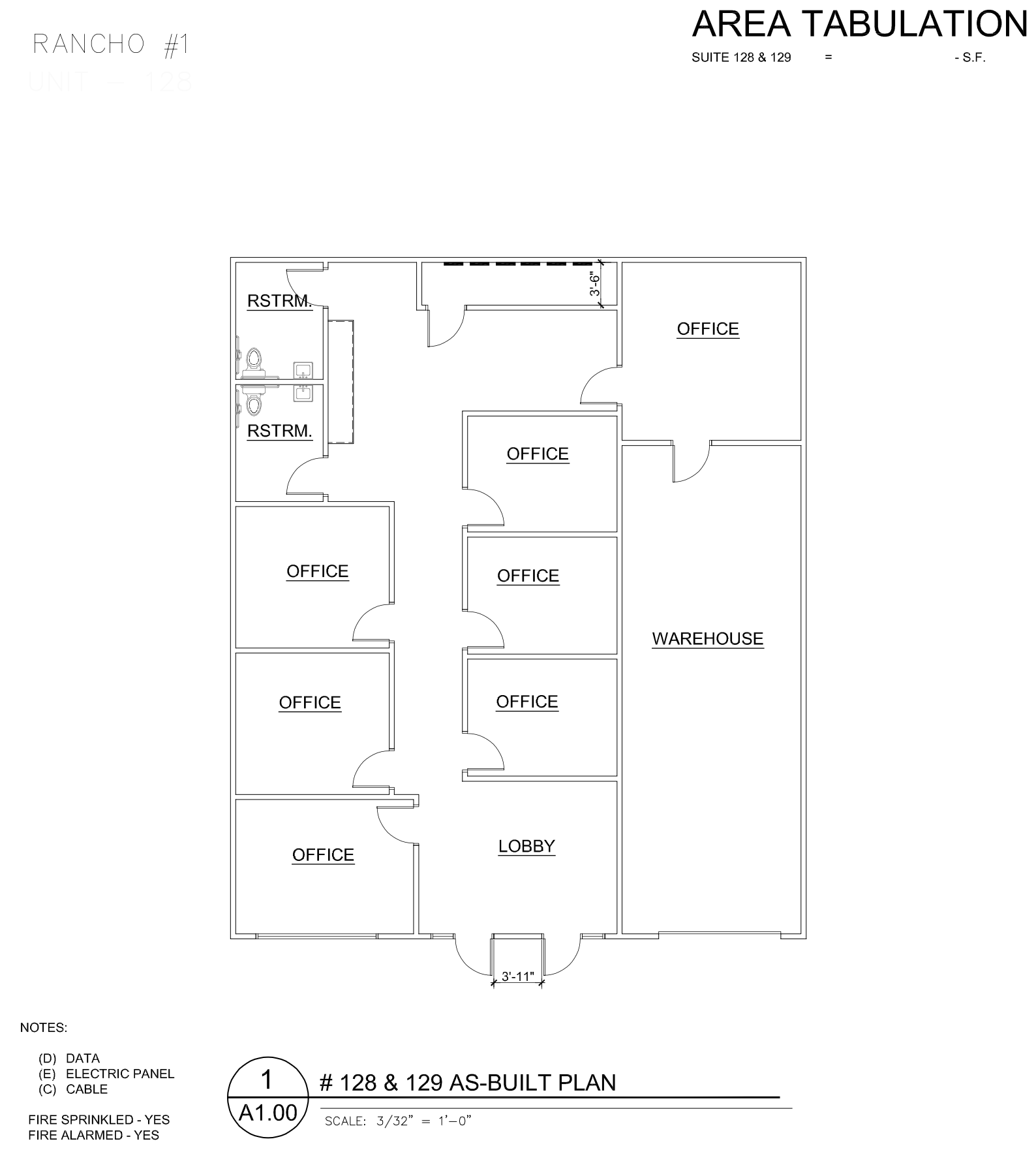 3013 N Rancho Dr, Las Vegas, NV for lease Typical Floor Plan- Image 1 of 1