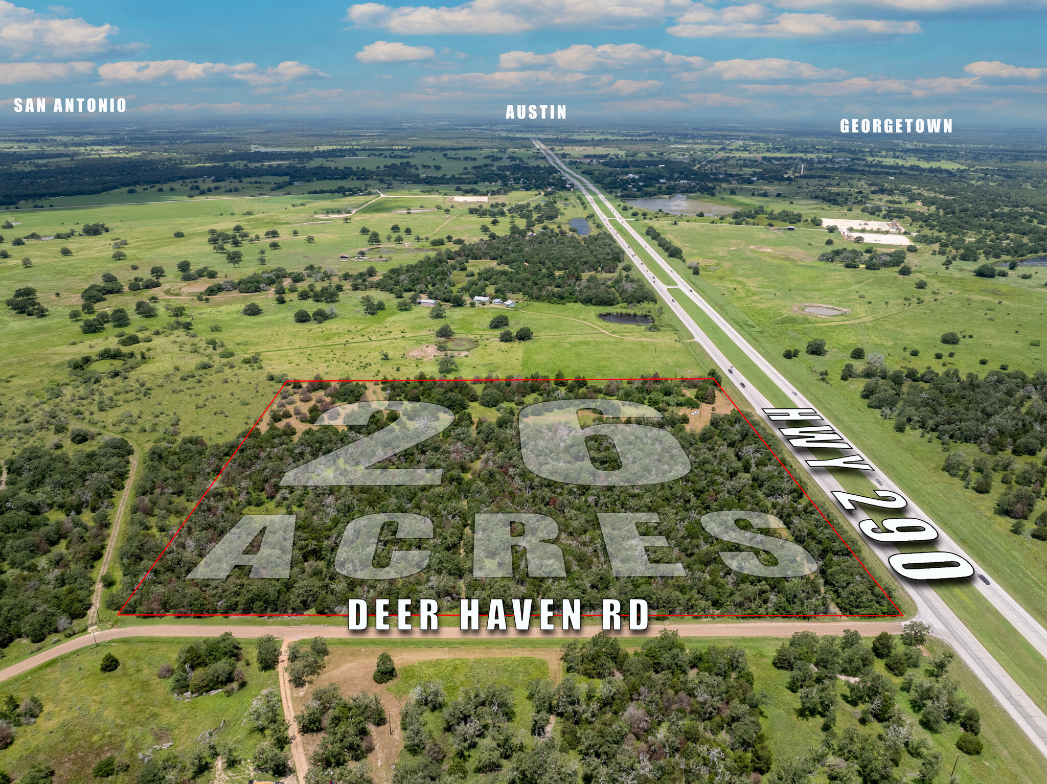 4975 W US 290 Hwy, Carmine, TX for sale Aerial- Image 1 of 10