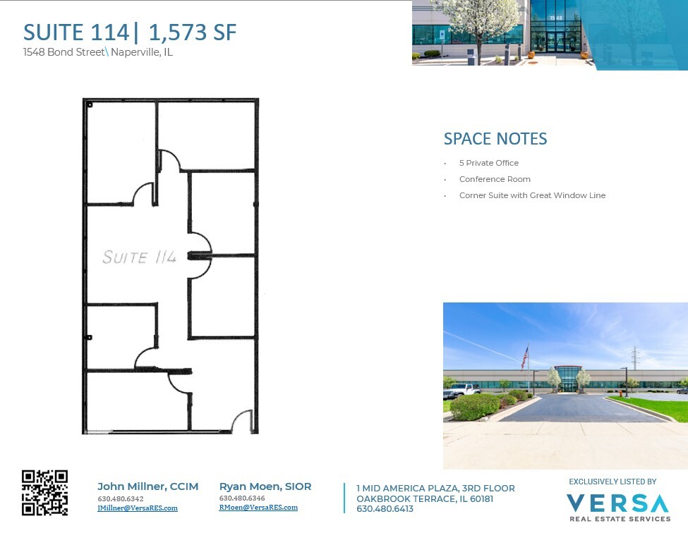 1548 Bond St, Naperville, IL for lease Floor Plan- Image 1 of 1