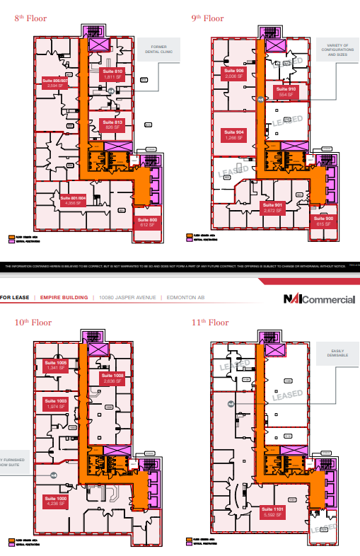 10080 Jasper Ave NW, Edmonton, AB for lease Floor Plan- Image 1 of 1