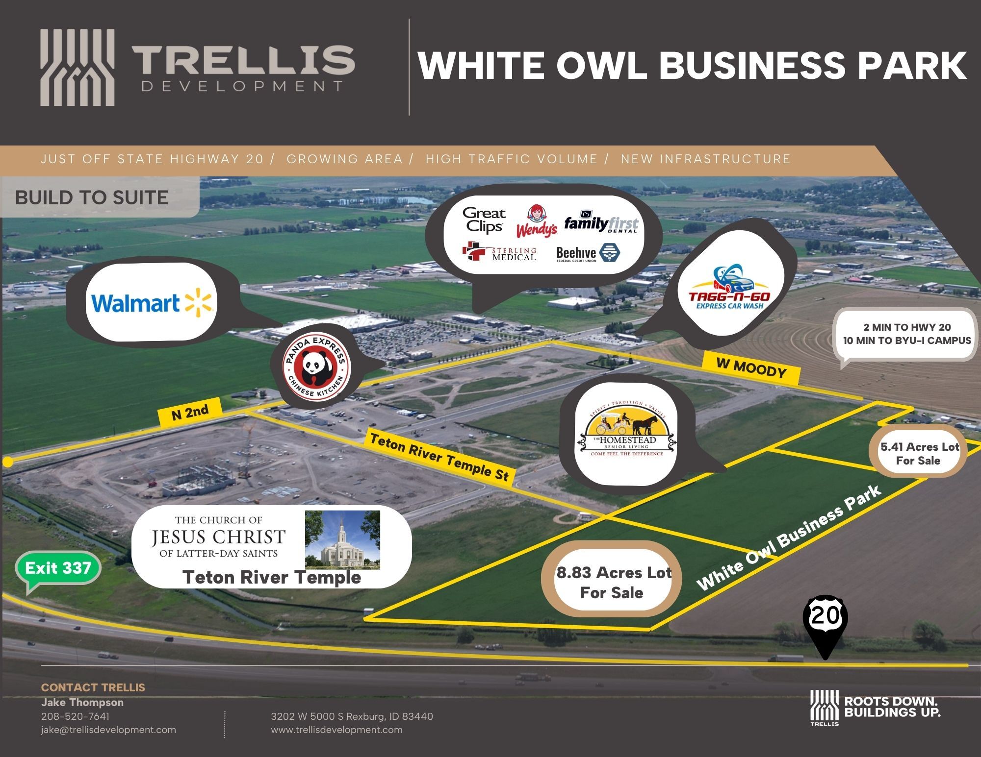 4 W Moody Rd 4 W Moody rd, Rexburg, ID for sale Aerial- Image 1 of 11