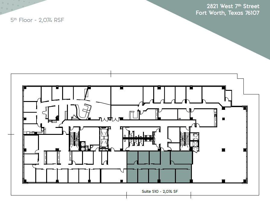 2821 W 7th St, Fort Worth, TX for lease Floor Plan- Image 1 of 1