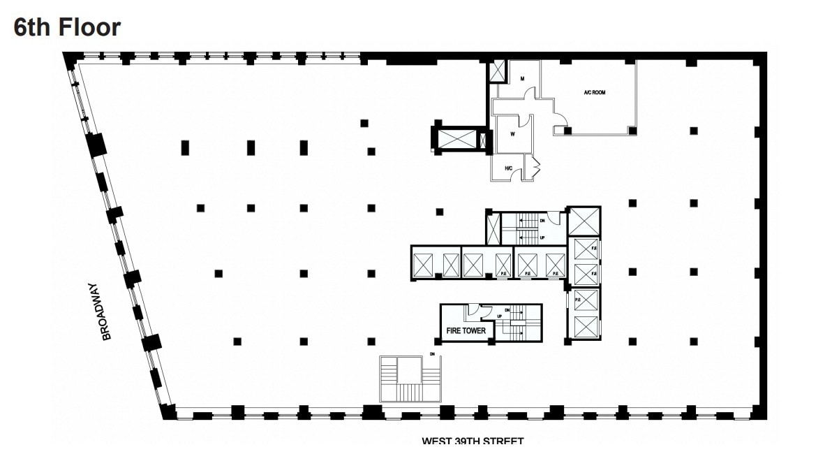 1412 Broadway, New York, NY for lease Floor Plan- Image 1 of 1