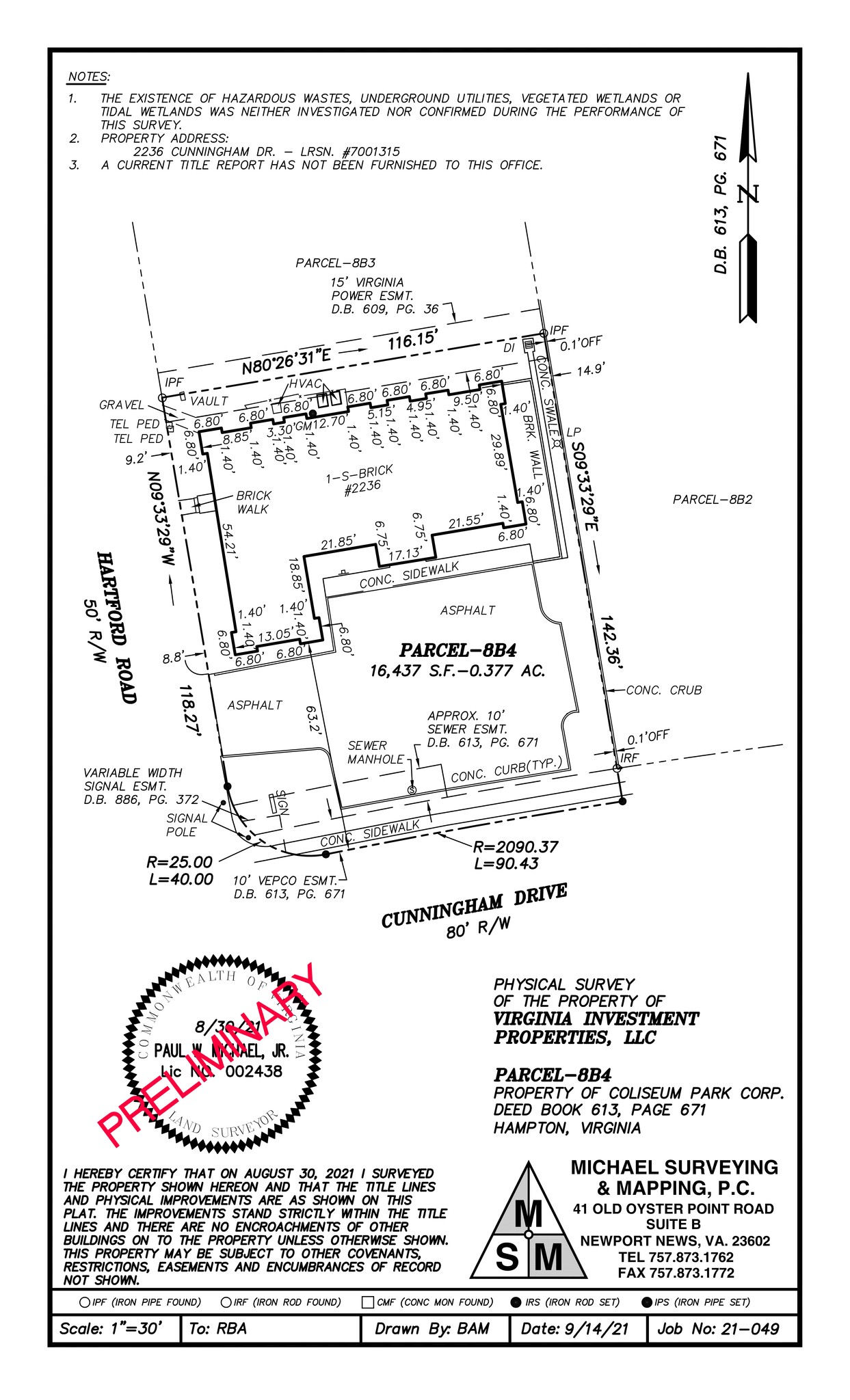 2236 Cunningham Dr, Hampton, VA for lease Site Plan- Image 1 of 2