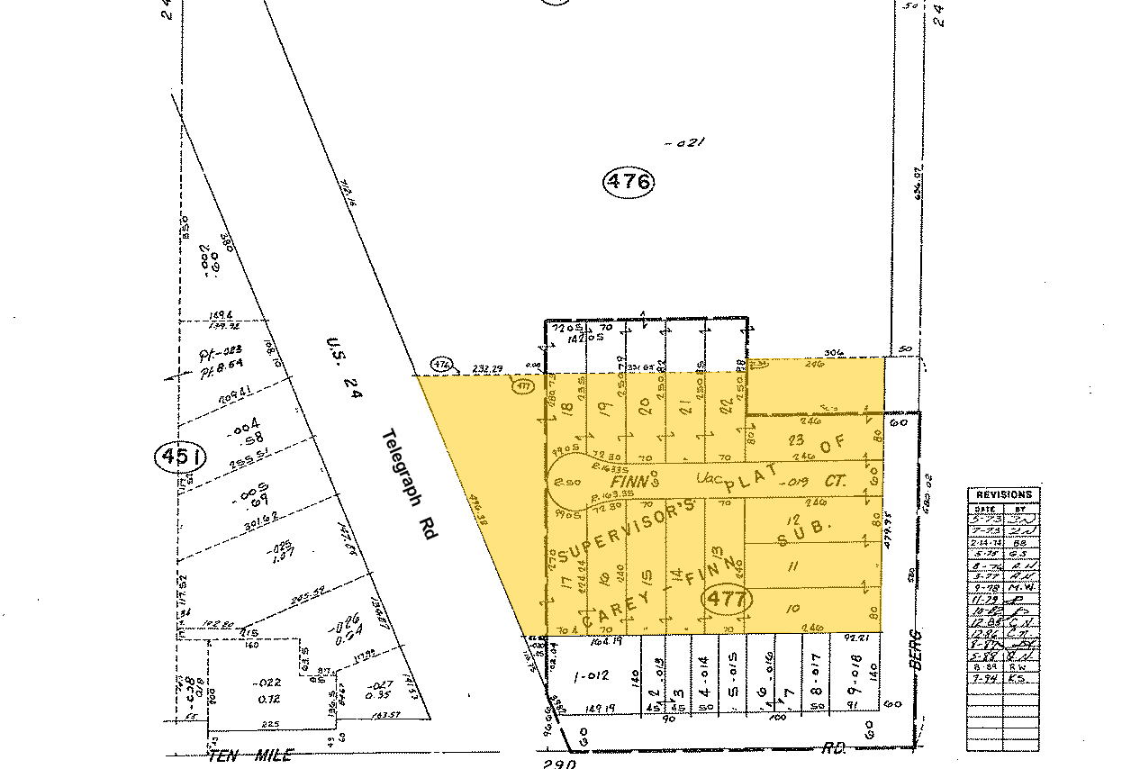 25200 Telegraph Rd, Southfield, MI for sale Plat Map- Image 1 of 1