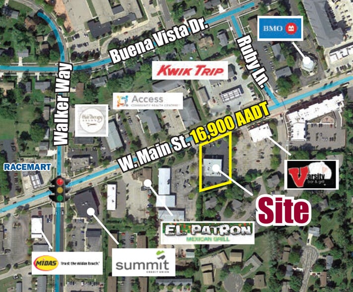 1219-1221 W Main St, Sun Prairie, WI for lease - Building Photo - Image 2 of 3