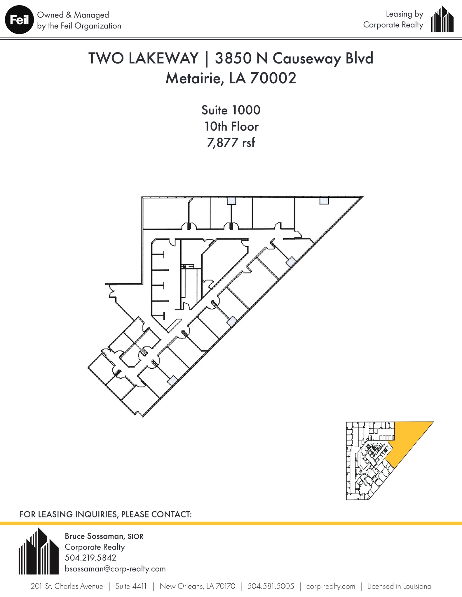 3900 N Causeway Blvd, Metairie, LA for lease Site Plan- Image 1 of 1