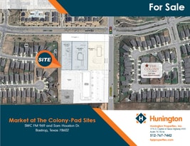 Market at The Colony - Pad Sites - Drive Through Restaurant