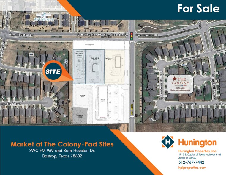 SWC FM 969 and Sam Houston Dr, Bastrop, TX for sale - Building Photo - Image 1 of 1