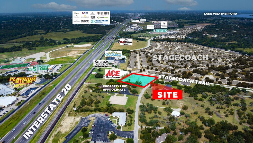 221 W Stage Coach Trl, Willow Park, TX for lease - Aerial - Image 1 of 9