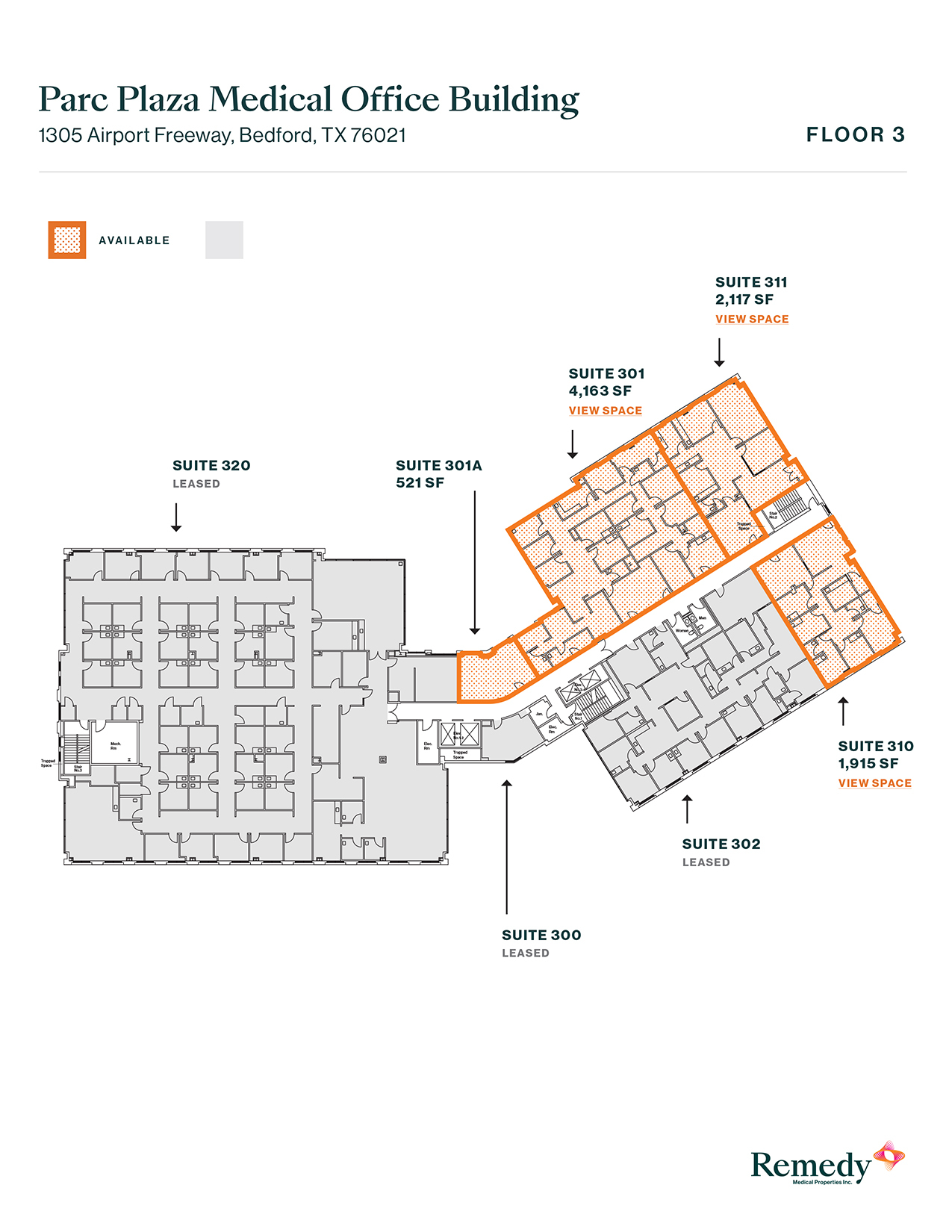 1305 Airport Fwy, Bedford, TX for lease Floor Plan- Image 1 of 2