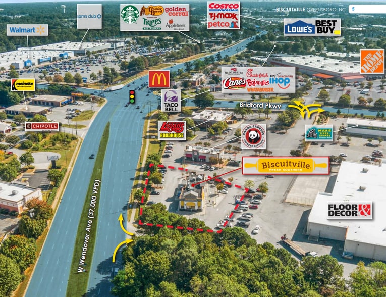 4507 W Wendover Ave, Greensboro, NC for sale - Building Photo - Image 3 of 7