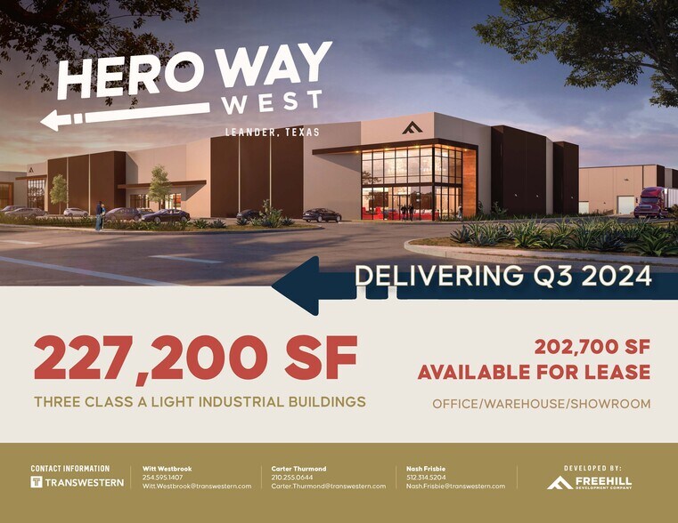 Hero Way West, Leander, TX 78641 Hero Way West