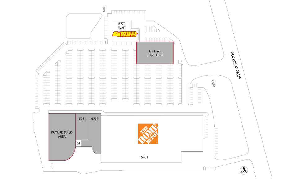 6701 - 6741 Boone Ave N, Brooklyn Park, MN for lease - Site Plan - Image 2 of 4