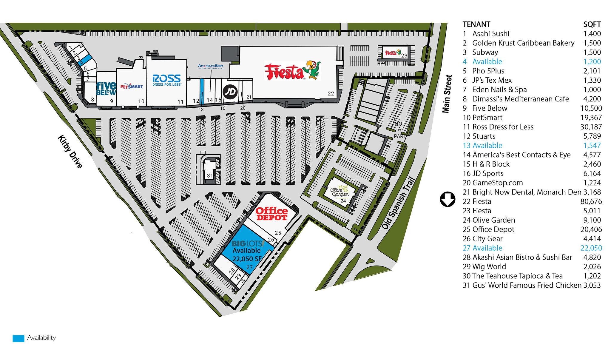 8100-8236 Kirby Dr, Houston, TX for lease Site Plan- Image 1 of 1