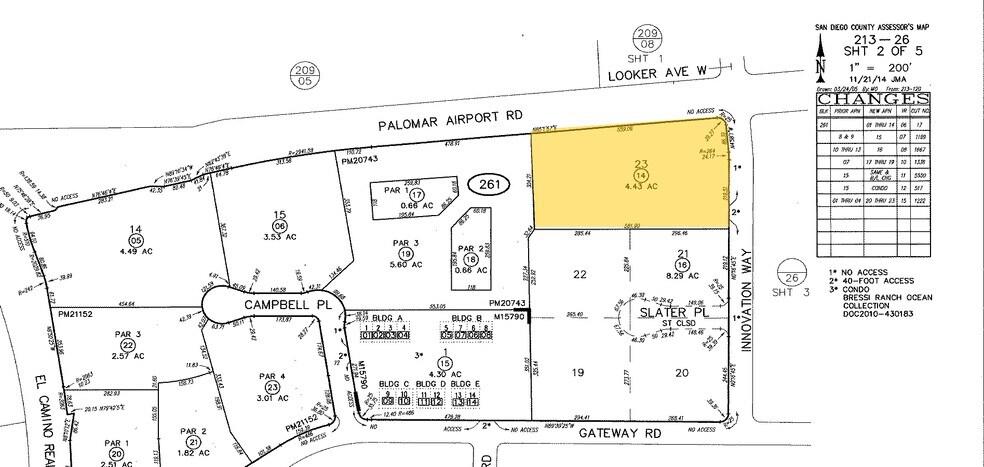 6023 Innovation Way, Carlsbad, CA for lease - Plat Map - Image 2 of 6