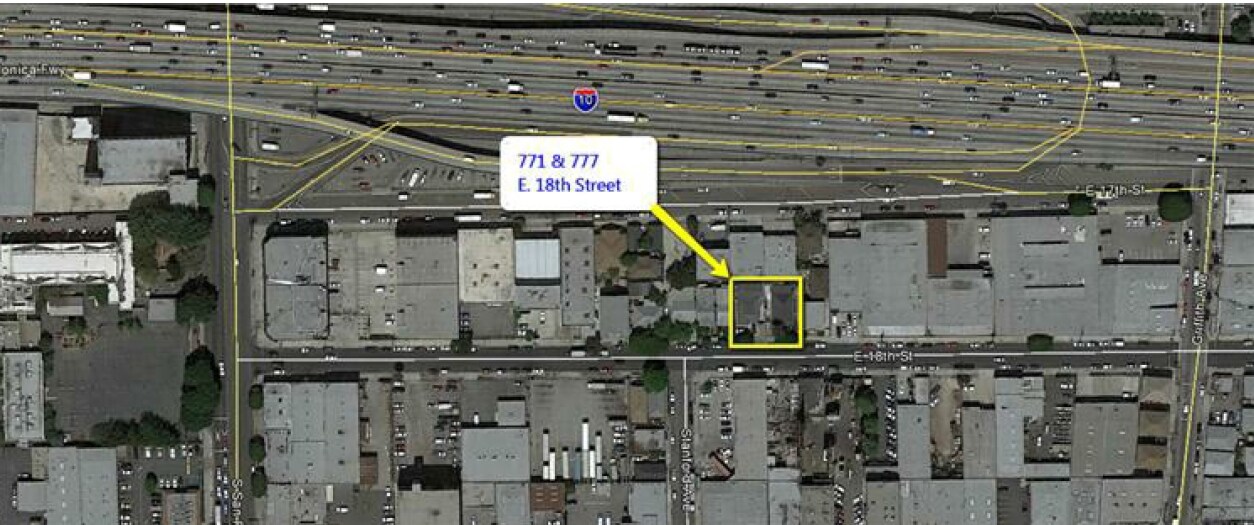 771-777 E 18th St, Los Angeles, CA for sale Aerial- Image 1 of 1