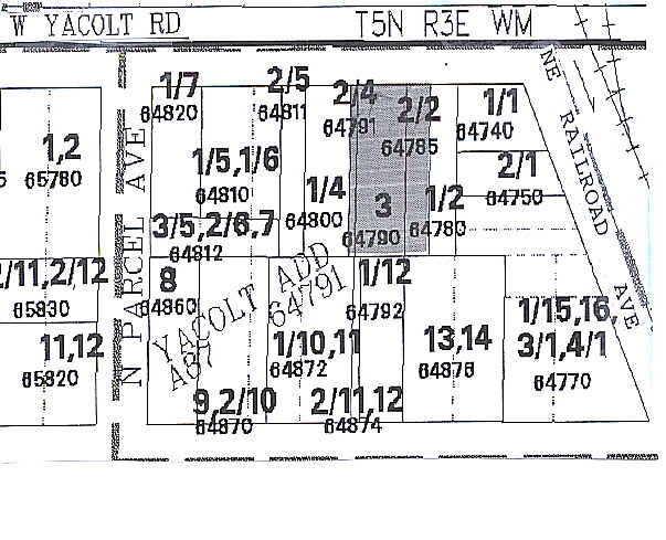 103-105 W YACOLT Rd, Yacolt, WA for sale Plat Map- Image 1 of 1