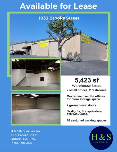1009-1033 Brooks St, Ontario, CA for lease - Building Photo - Image 3 of 10