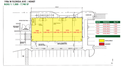 1778-1950 W Florida Ave, Hemet, CA for lease Floor Plan- Image 1 of 1