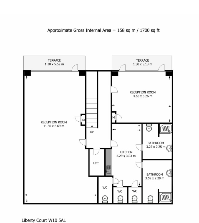 Southern Row, London for lease Floor Plan- Image 1 of 8