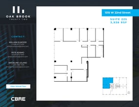 1315 W 22nd St, Oak Brook, IL for lease Floor Plan- Image 1 of 1