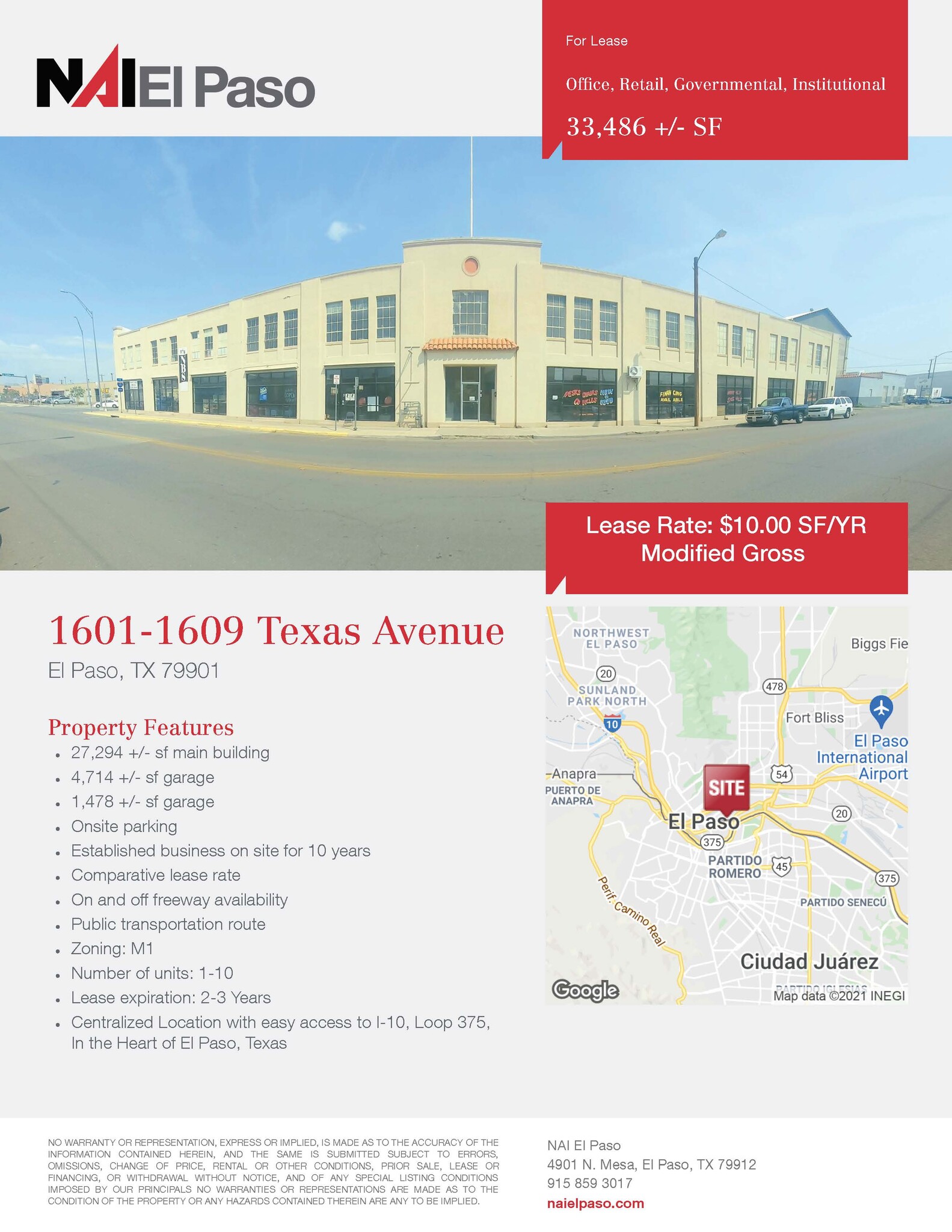 1601 Texas Ave, El Paso, TX for sale Building Photo- Image 1 of 5