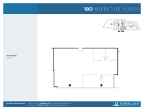 180 Interstate N Pky SE, Atlanta, GA for lease Floor Plan- Image 1 of 2