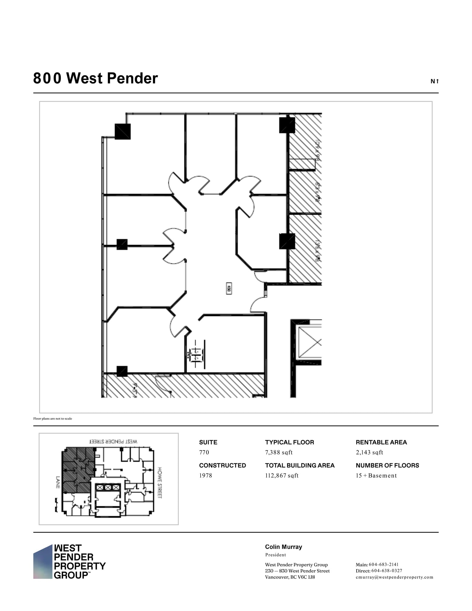 800 W Pender St, Vancouver, BC for lease Site Plan- Image 1 of 1