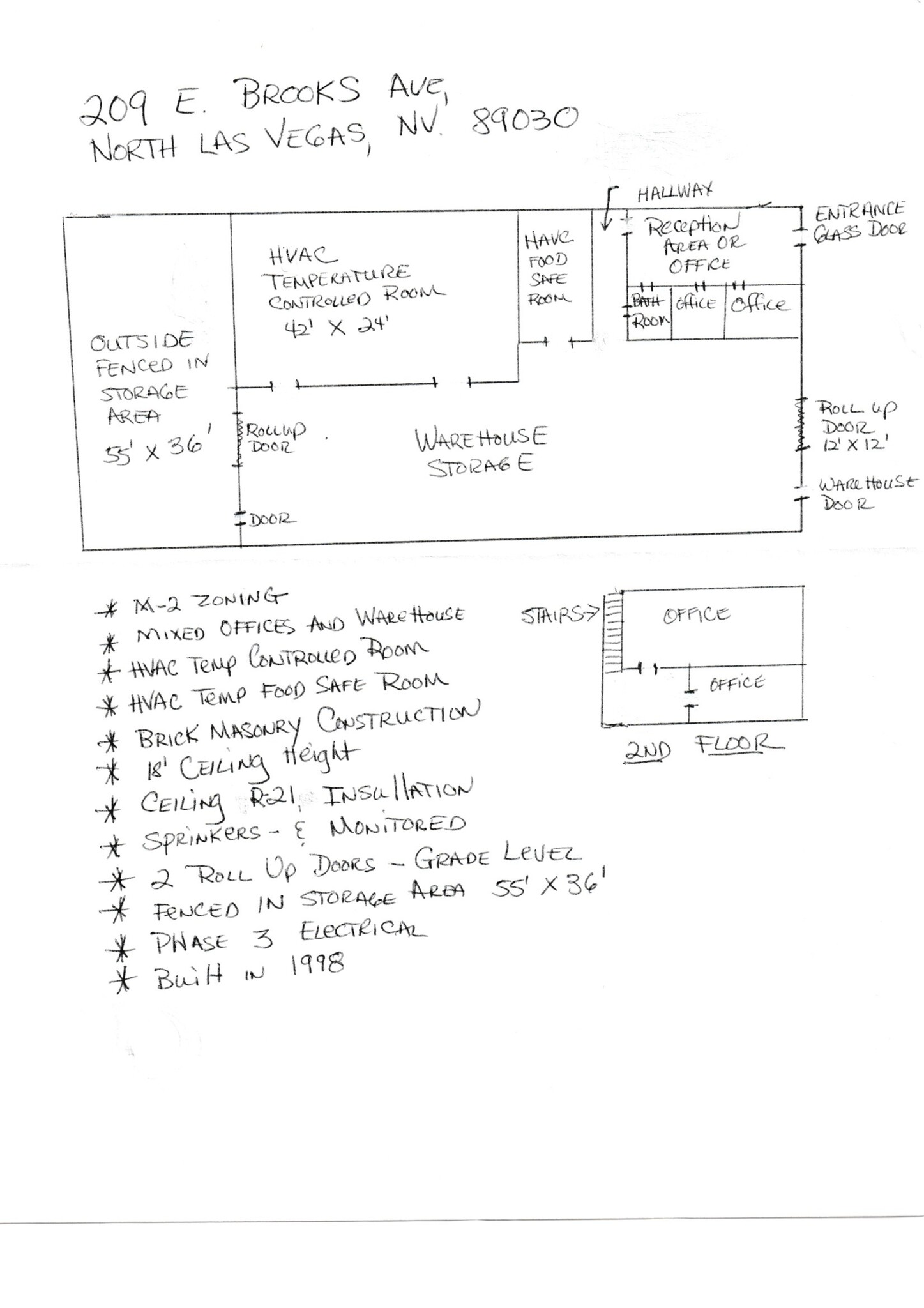 209 E Brooks Ave, North Las Vegas, NV for lease Site Plan- Image 1 of 1