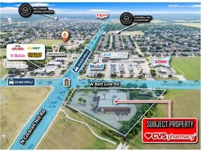 1305 W Belt Line Rd, DeSoto, TX - AERIAL map view - Image1