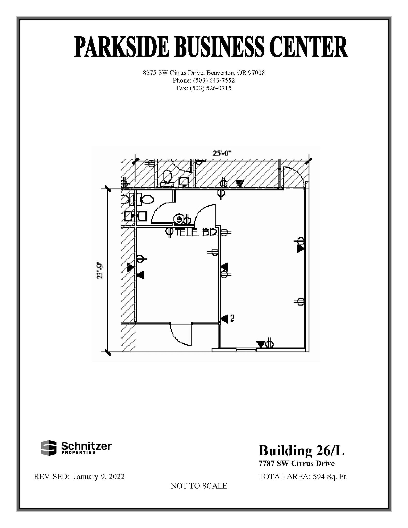 8362-8380 SW Nimbus Ave, Beaverton, OR for lease Floor Plan- Image 1 of 1