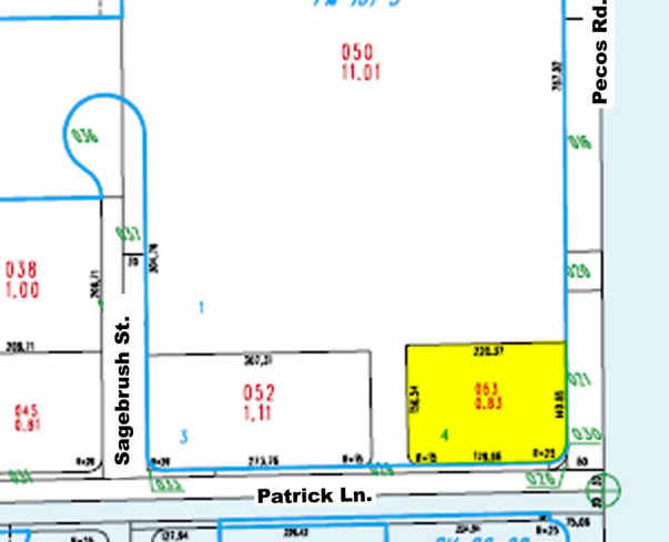 6087 S Pecos Rd, Las Vegas, NV for sale - Plat Map - Image 1 of 1