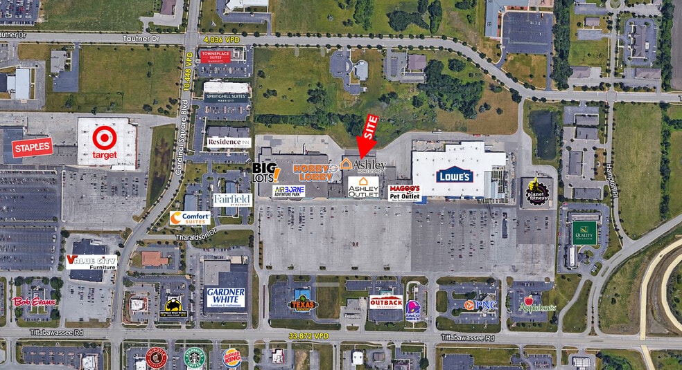 2268-2580 Tittabawassee Rd, Saginaw, MI for lease - Aerial - Image 1 of 3