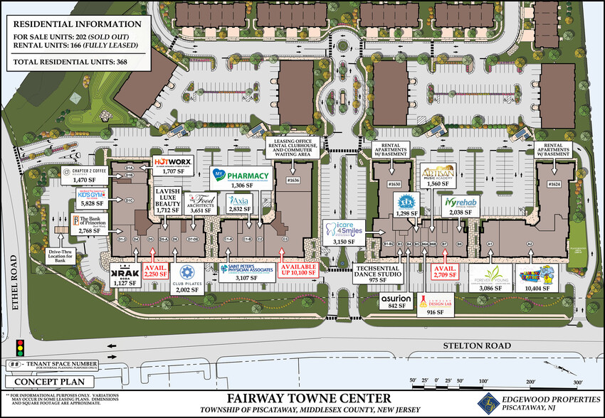 1630 Stelton Rd, Piscataway, NJ for lease - Site Plan - Image 2 of 24