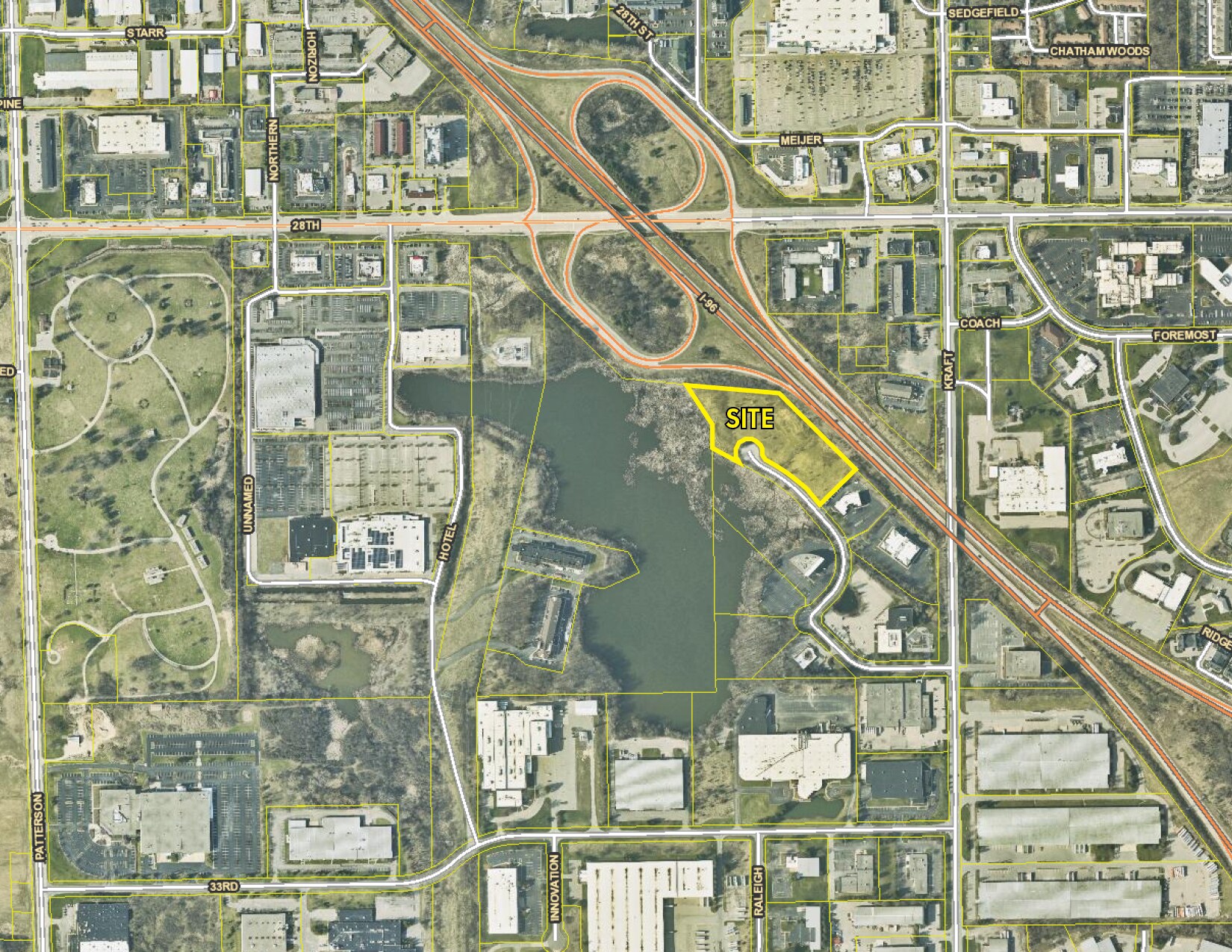 5526 Glenwood Hills Pky SE, Grand Rapids, MI for sale Aerial- Image 1 of 2