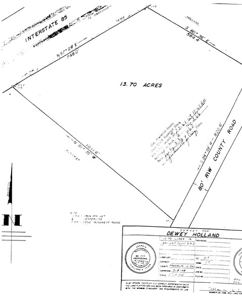 503 Ross Pl, Lavonia, GA for sale - Plat Map - Image 2 of 2