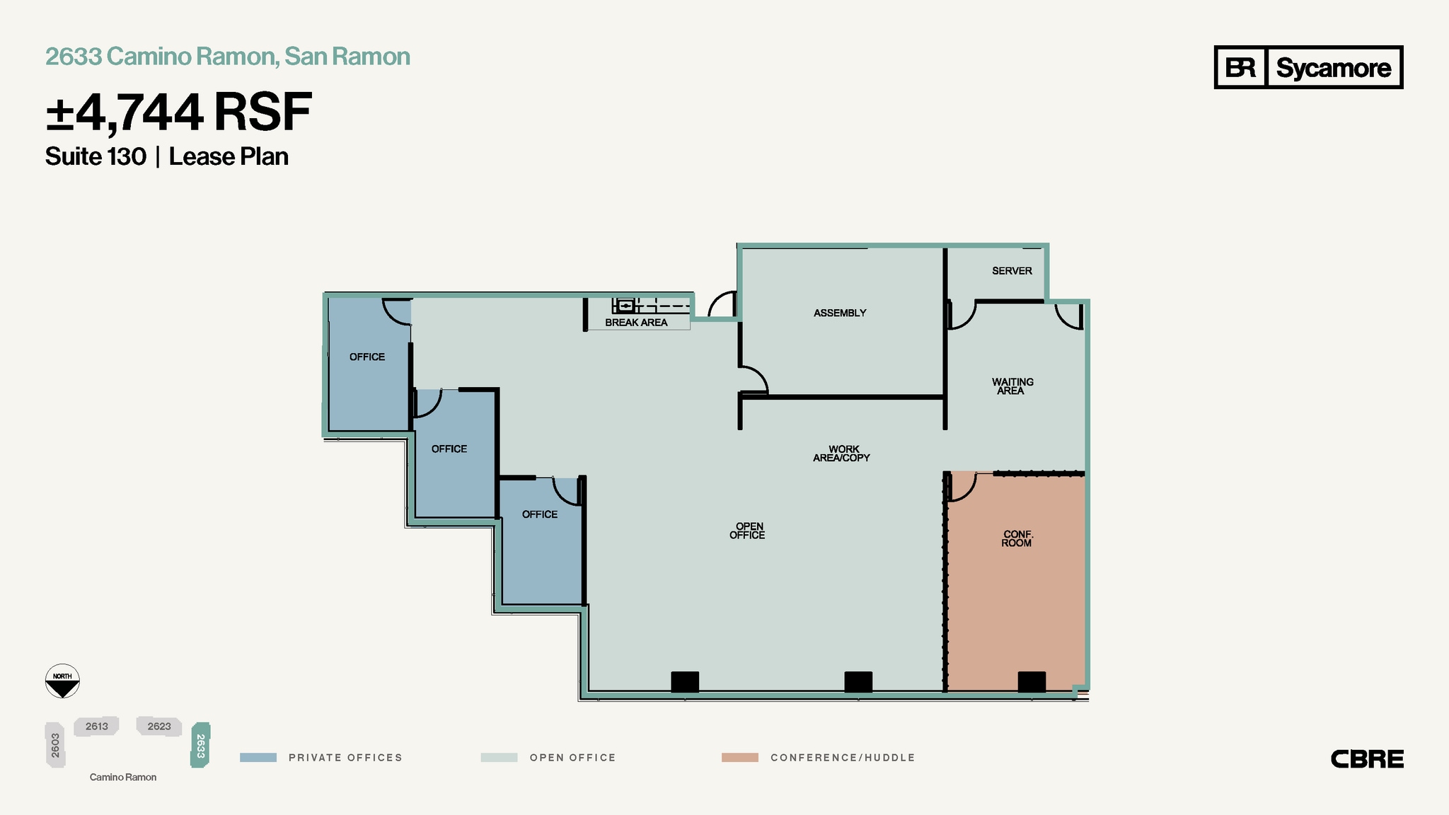 2603-2633 Camino Ramon, San Ramon, CA for lease Floor Plan- Image 1 of 1